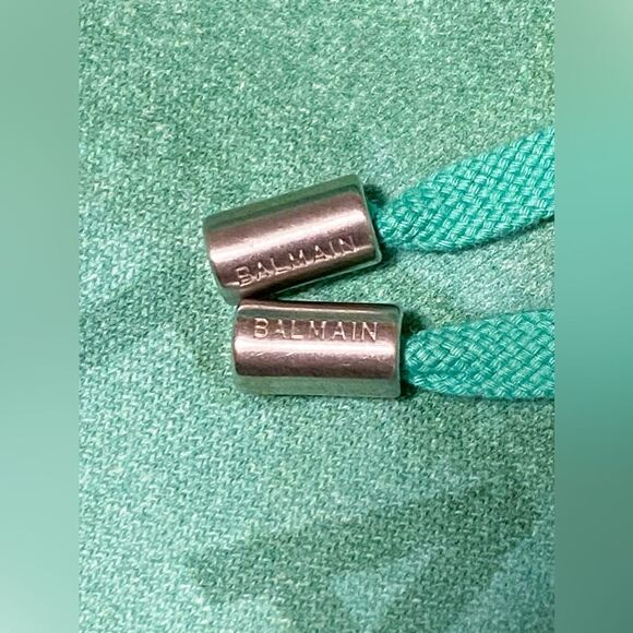 Balmain Desert Logo Printed Drawstring Hoodie size M - Picture 8 of 13